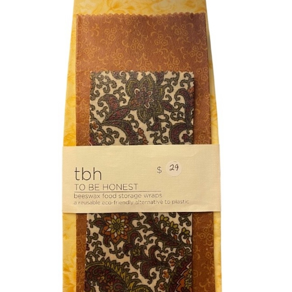 Beeswax Food Storage Wraps - 5 Sets NEW